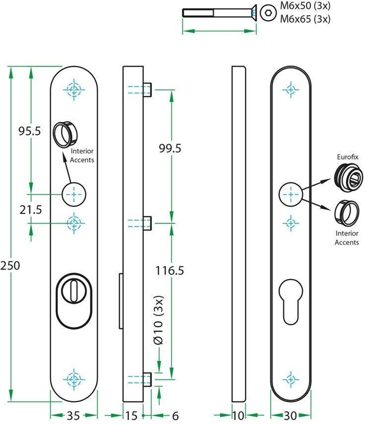 Artitec Wallebroek Kruk kruk paar PRIO SKG*** rvs mat blind PC72 LS