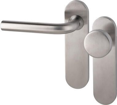 Artitec Wallebroek Krukgarn Boda PL kruk L vaste knop blind rvs mat KS