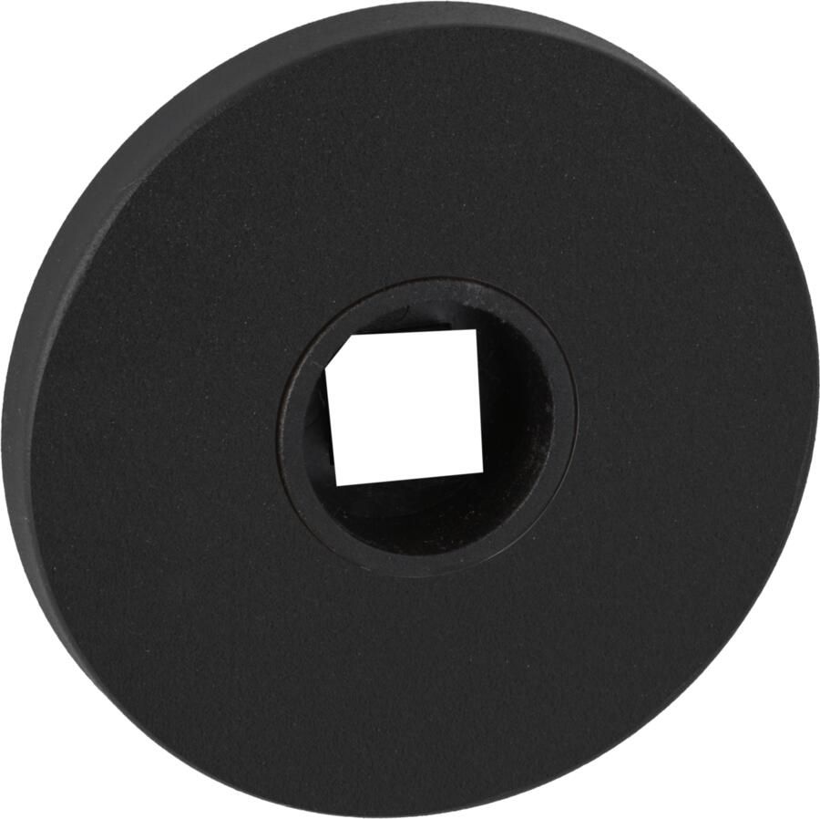 Artitec Wallebroek Paar ronde krukrozetten Ø52x5mm zwart