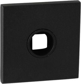 Artitec Wallebroek Paar vierkante krukrozetten ZN 52x52x5mm zwart