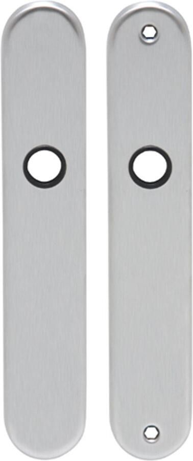 Artitec Wallebroek Blindschild (afdek) afgerond LS rvs mat schroef-bev - Foto 3