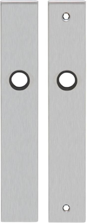 Artitec Wallebroek Schildpaar rechthoek LS rvs mat blind - Foto 2