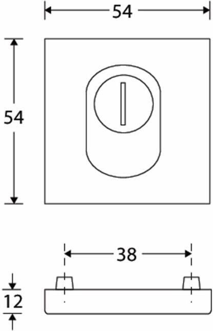 Artitec Wallebroek SKG cilinderrozet Bauhaus BU MGO kernt.