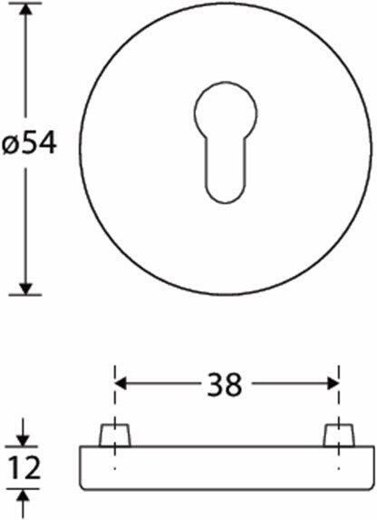 Artitec Wallebroek SKG cilinderrozet Elegant BU MGO