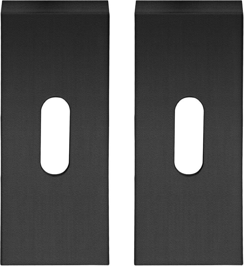 Artitec Wallebroek Sleutelrozet paar zwart rechthoekig rozet