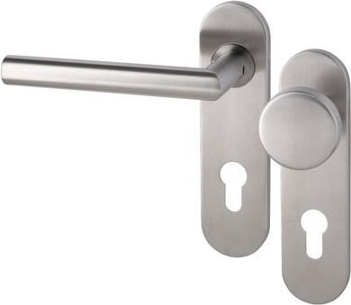 Artitec Wallebroek Tavira PF KL4 KS kruk L vaste knop PC55mm rvs mat