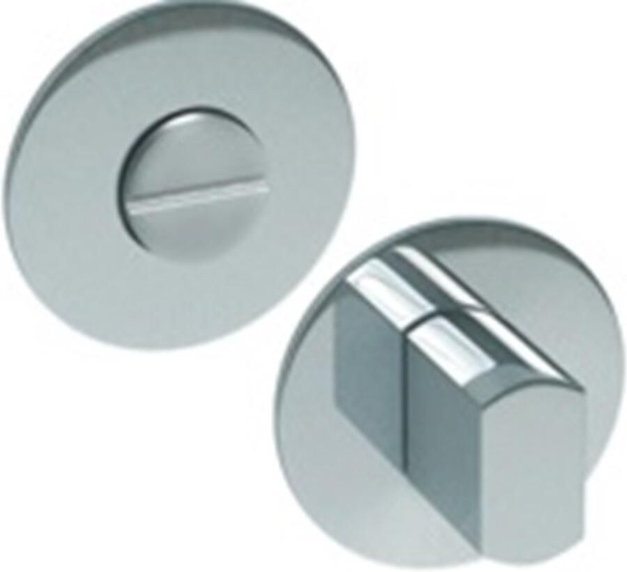 Artitec Wallebroek WC garnituur vlak rond FR rvs mat WC 6-7mm