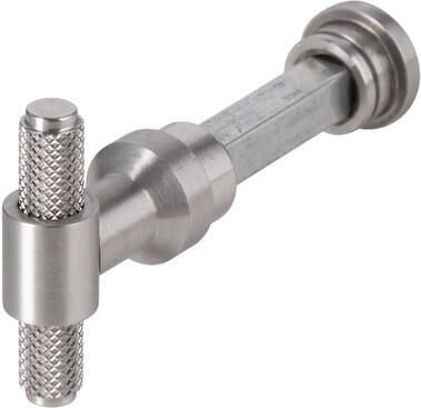 Artitec Wallebroek WC knop stift RAW rvs mat WC8mm