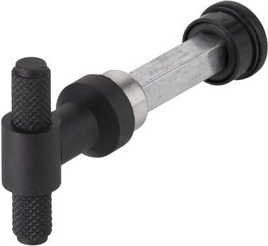 Artitec Wallebroek WC knop stift RAW zwart WC8mm