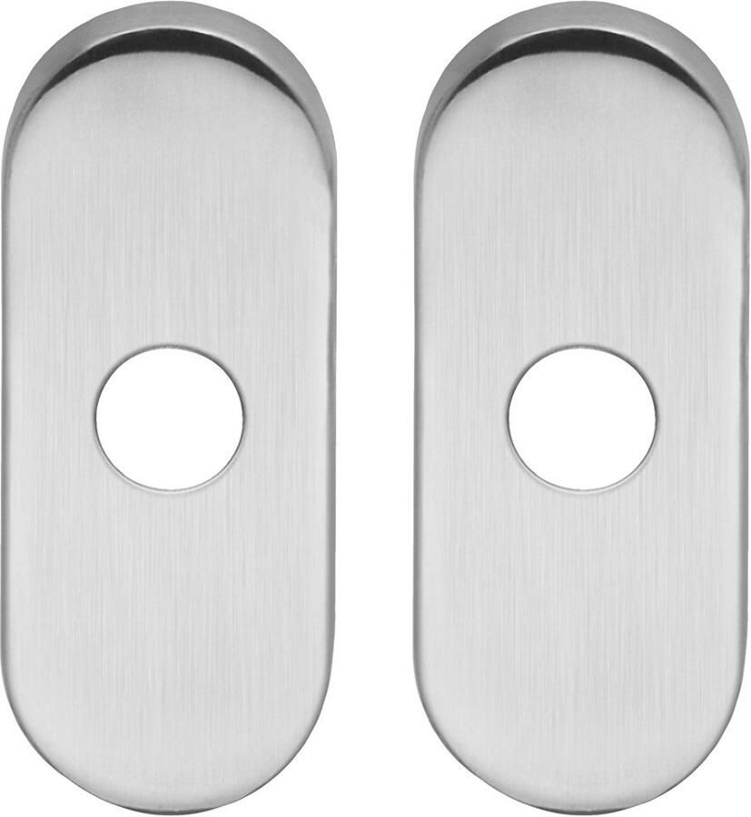 Artitec Wallebroek WC rozet paar rvs mat ovaal rozet