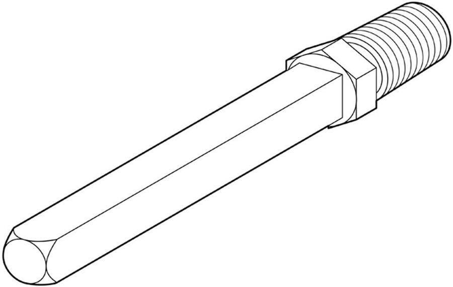 Artitec Wallebroek Wisselstift M12 8x100mm massief tbv Proline