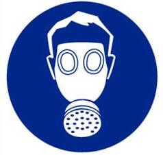 ATV Safety Ademh.masker 90mm vin.