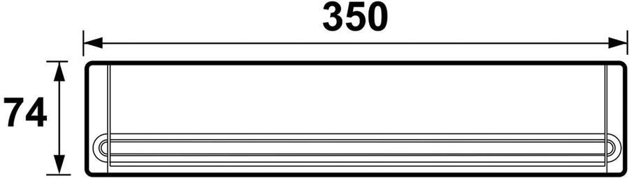 Axa Briefplaat+venster f2 6206-00-92