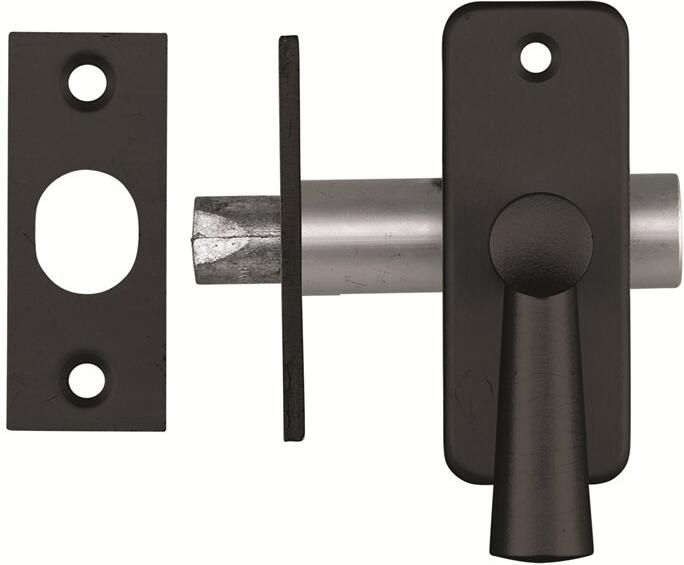 Axa Insteekgrendel m sluitplaat zwart 35mm
