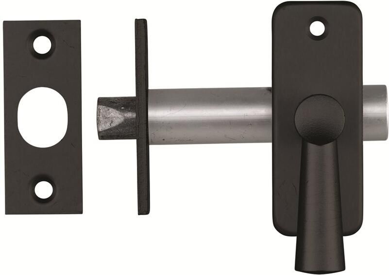Axa insteekgrendel m sluitplaat zwart 50mm