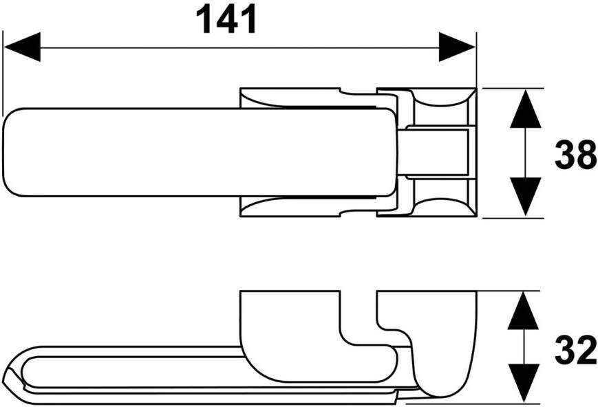 Axa Kierstandhouder in rvs skg v blister