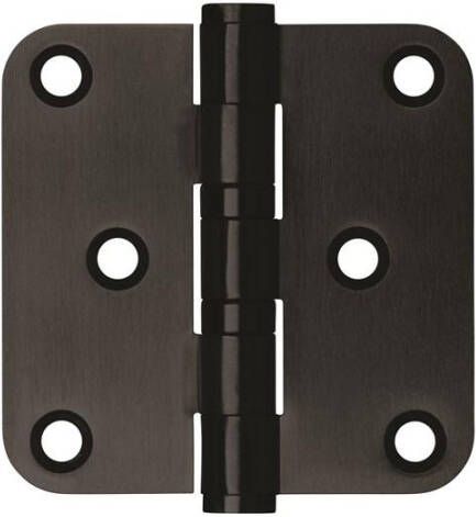 Axa Kogellagersch. 76x76x2.5 mm ronde hoek zwart