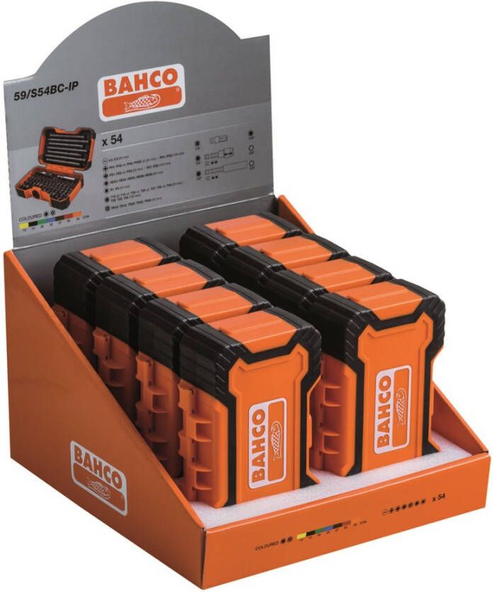 Bahco 59 S54BC-IP Bitset | 54-delig | voor gleuf- Phillips- Pozidriv- zeskant- TORX -tamperschroeven 59 S54BC-IP - Foto 2
