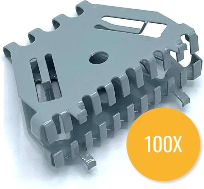 Bijenbekje 50mm RAL 7001 (100)