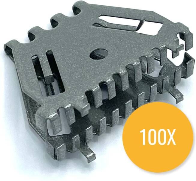 Bijenbekje 50mm RAL 9007 (100)