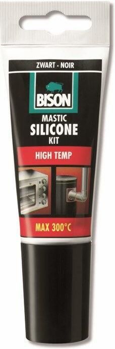 Bison Siliconenkit High Temp Zwart Tub 60Ml*12 Nlfr 6301463