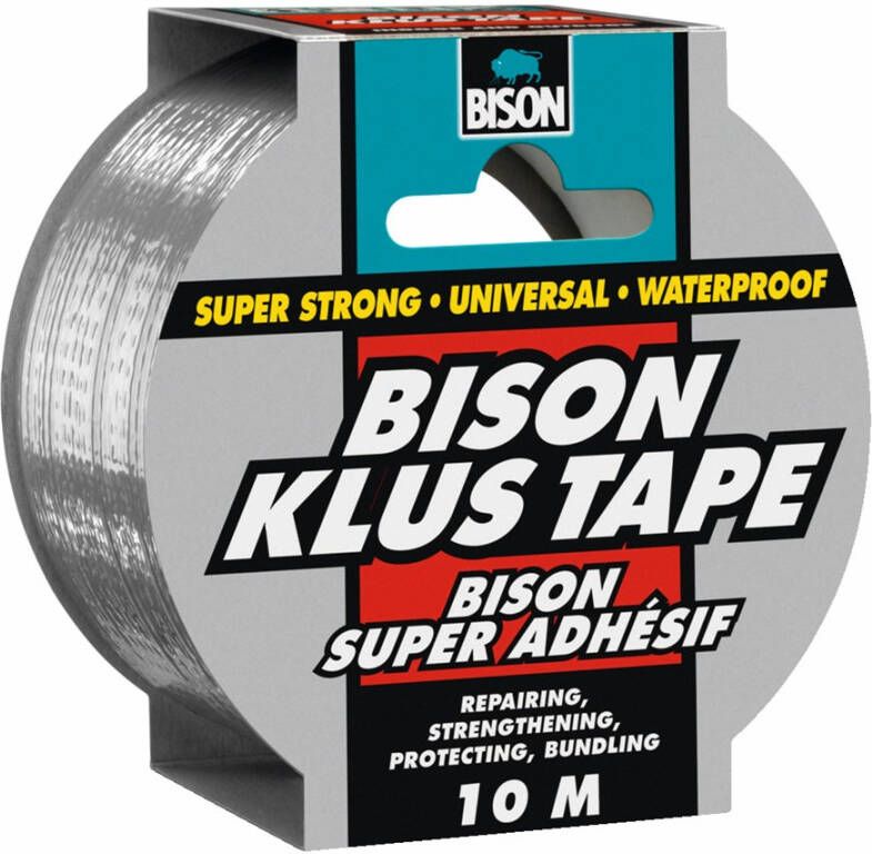 Bison KLUSTAPE 10MX50MM GRIJS 149320