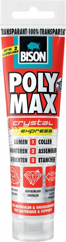 Bison Poly Max Express crystal tube 115gr