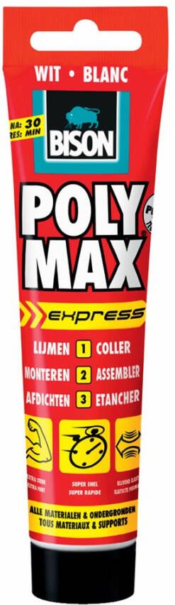Bison Poly Max Express wit tube 165gr