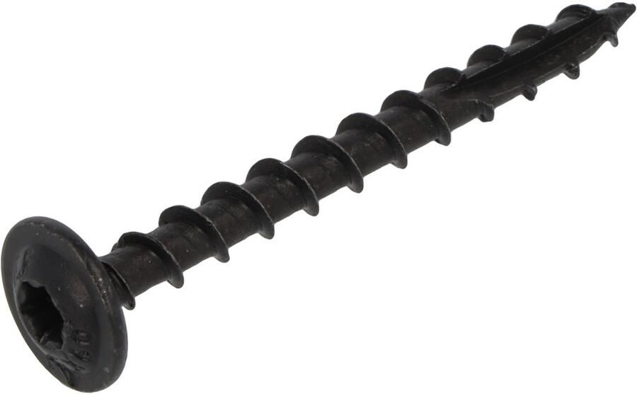 Blackline Houtbouwschroef HCP Zwart Tellerkop Torx TX30 6.0X100 60 | 10 stuks 6901.40.16100