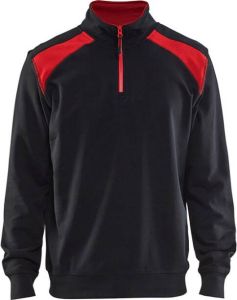 Blåkläder Blaklader sweater 3353- 1158 zwart rood mt M