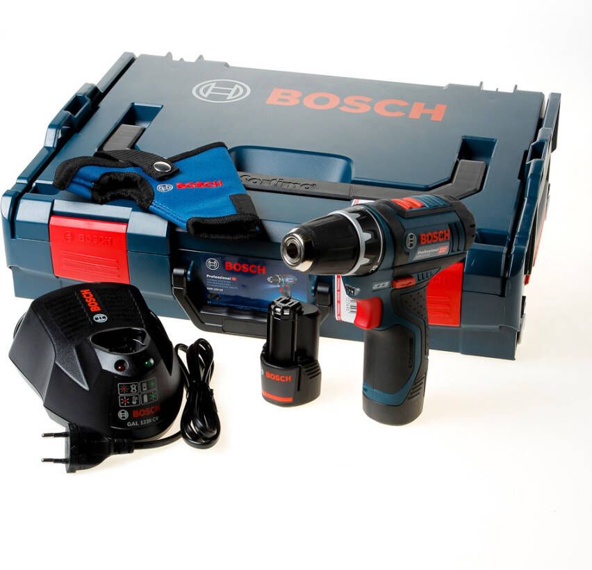 Bosch Blauw GSR 12V-15 accuboorschroevendraaier | 2.0Ah Li-Ion | in L-Boxx 0601868109