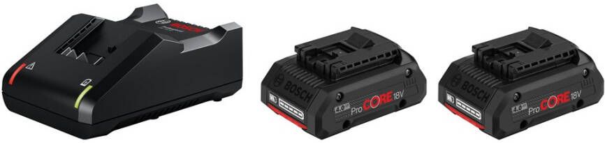 Bosch Blauw 18v starterset Advanced met 2 accu&apos;s ProCore18V 4.0Ah + Lader GAL 18V-40 1600A01BA3