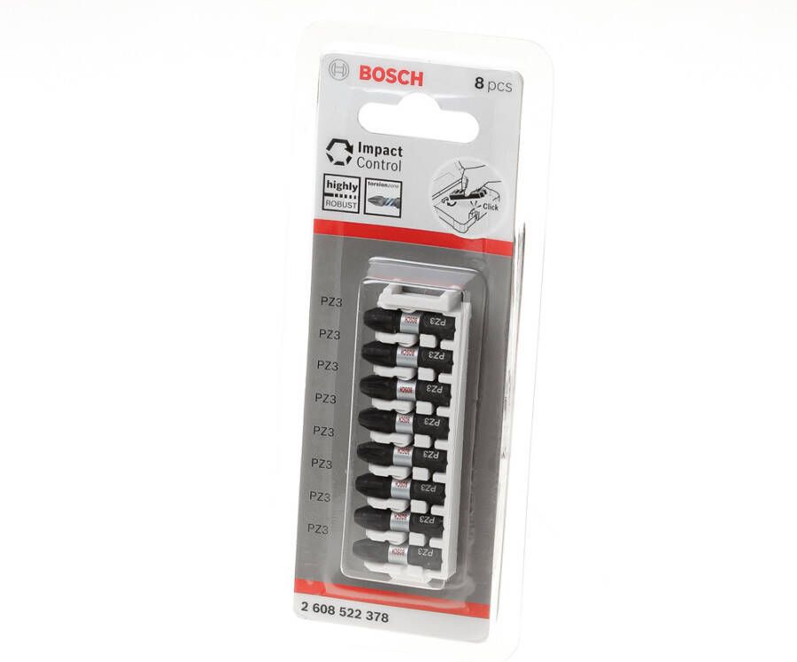 Bosch Accessoires Schroefbitpack Impact Insert | PZ3 | 25 mm | 8 stuks 2608522378