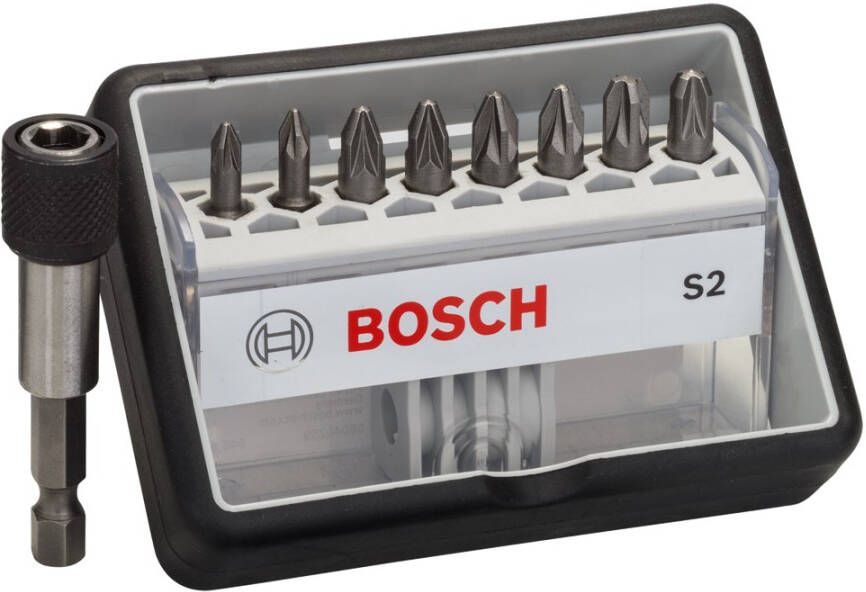 Bosch Accessoires Bitset | Extra Hard S2 | Robustline | 9-delig | 2607002561