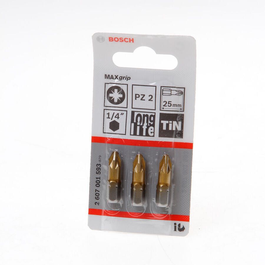 Bosch Accessoires Bit extra-hard PZ 2 25 mm 3st 2607001558