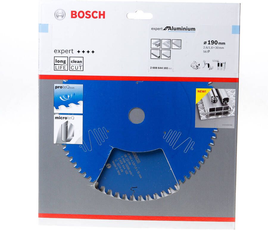 Bosch Accessoires Cirkelzaagblad Expert for Aluminium 190X30X2.6 1.6X56T 2608644102