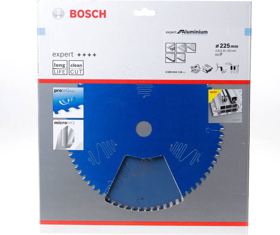 Bosch Accessoires Cirkelzaagblad Expert for Aluminium 225X30X2.6 1.8X68T 2608644118