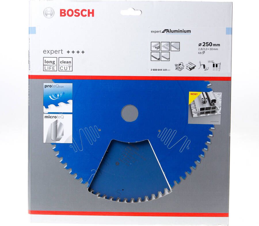 Bosch Accessoires Cirkelzaagblad Expert for Aluminium 250X30X2.8 2X68T 2608644119