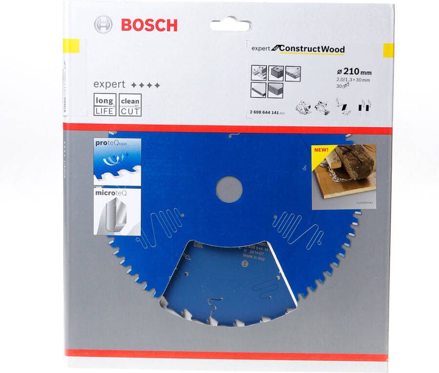 Bosch Cirkelzaagbl.Constr.Wood 210x30x2 0 30T