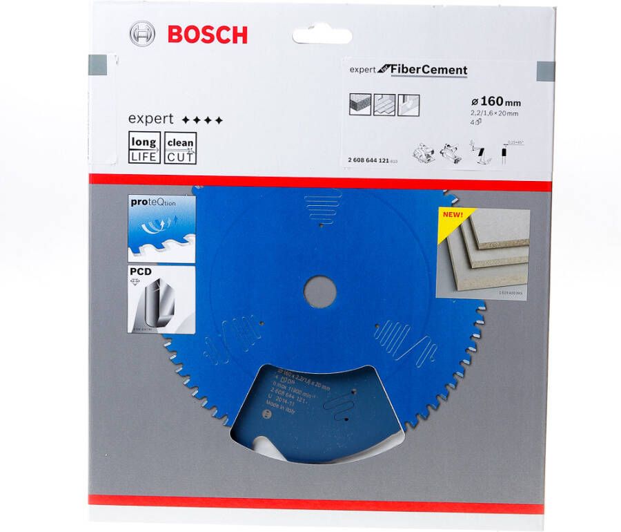 Bosch Accessoires Cirkelzaagblad Expert for Fiber Cement 160x20x2.2 1.6x4T 2608644121