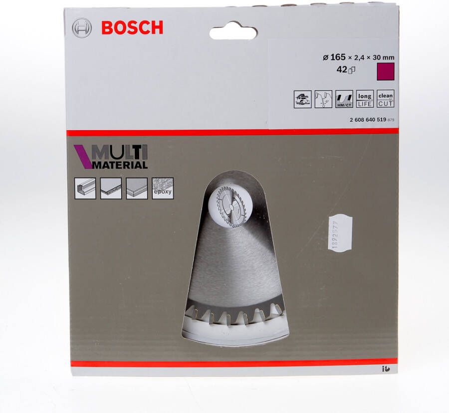 Bosch Accessoires Cirkelzaagblad Multi Material 165 x 30 20 x 2 4 mm 42 1st 2608640519