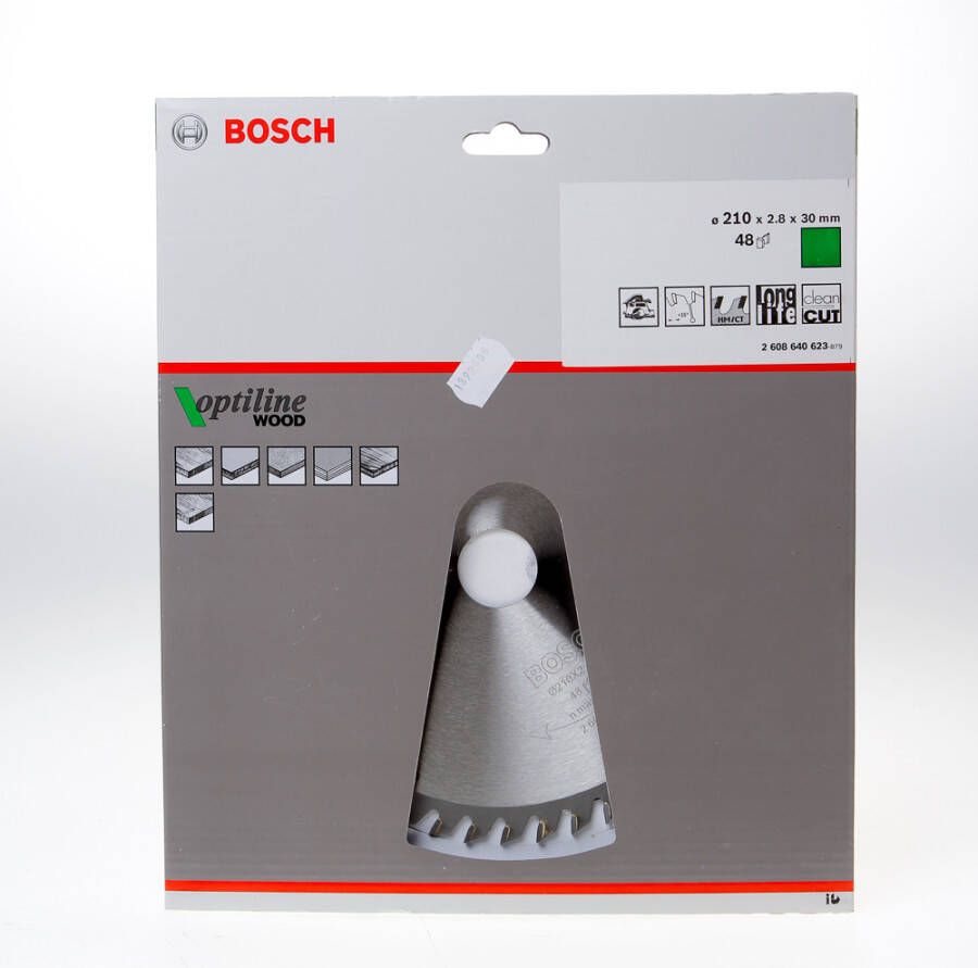 Bosch Accessoires Cirkelzaagblad Optiline Wood 210 x 30 x 2 8 mm 48 1st 2608640623