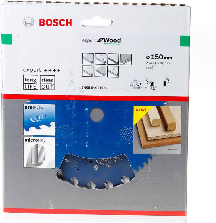 Bosch Cirkelzaagbl.Wood 150x20x2 6 24T