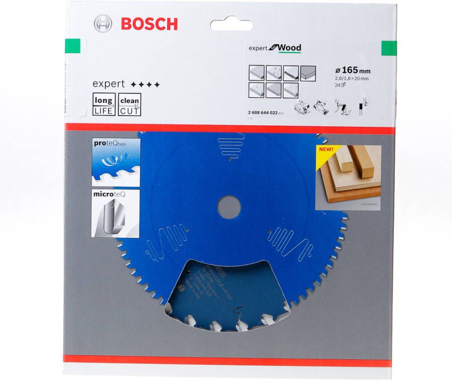 Bosch Cirkelzaagbl.Wood 165x20x2 6 24T