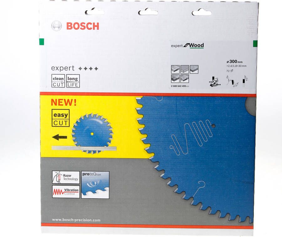 Bosch Accessoires Cirkelzaagblad expert for Wood 300x30x2.4 1.8x72 T 2608642499