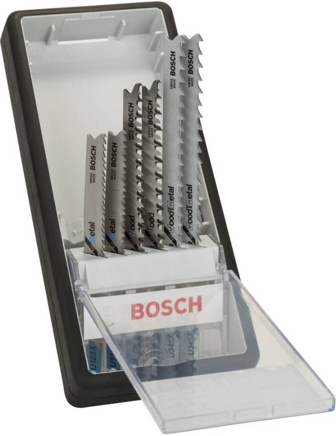 Bosch Accessoires 6-delige Robust Line decoupeerzaagbladenset Progressor U-schacht U 123 X; U 234 X; U 345 XF 2st 2607010532