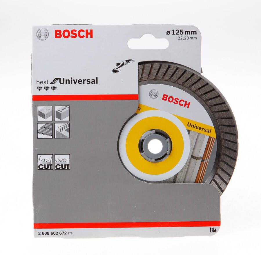 Bosch Accessoires Diamantdoorslijpschijf Best for Universal Turbo 125 x 22 23 x 2 x 12 mm 1st 2608602672