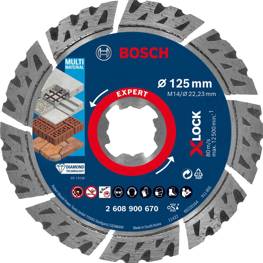 Bosch Diamantschijf Xlock best uni.125mm