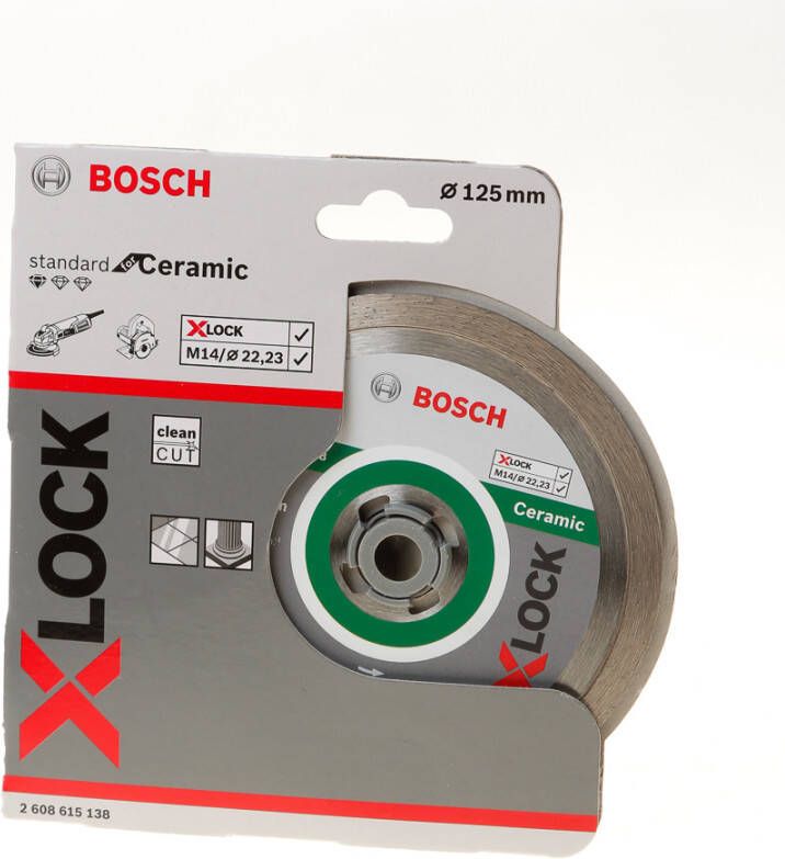 Bosch Accessoires X-LOCK Diamantschijf Standard for Ceramic 125 x 22 23 x 1 6 x 7 mm 1 stuk(s) 2608615138