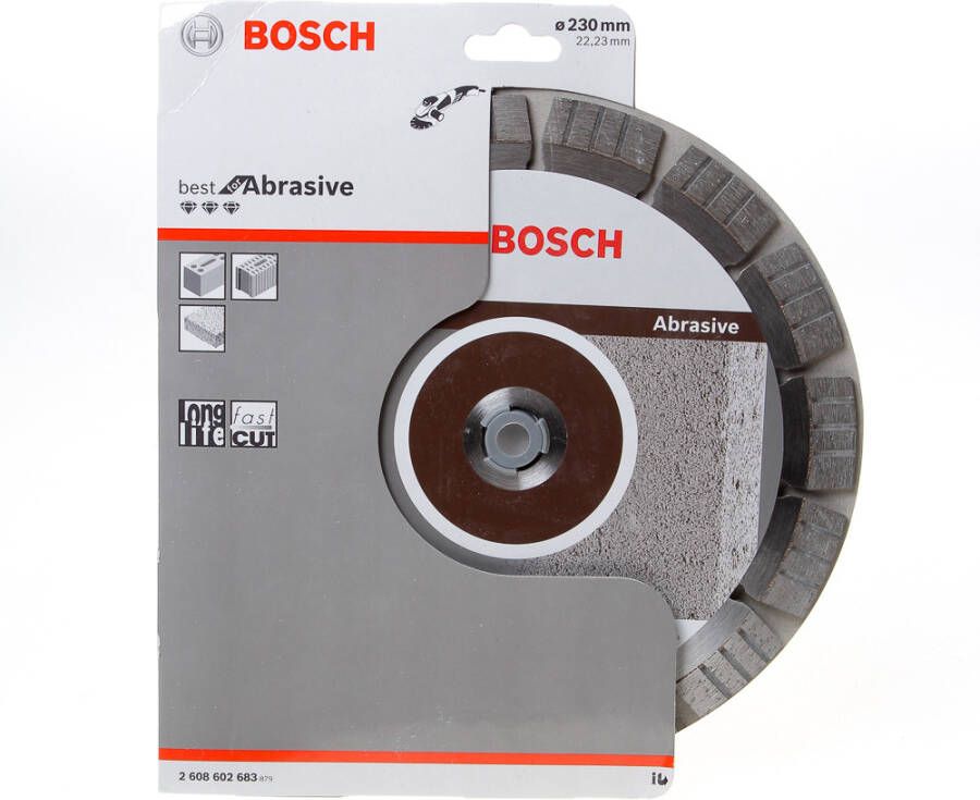 Bosch Accessoires Diamantdoorslijpschijf Best for Abrasive 230 x 22 23 x 2 4 x 15 mm 1st 2608602683
